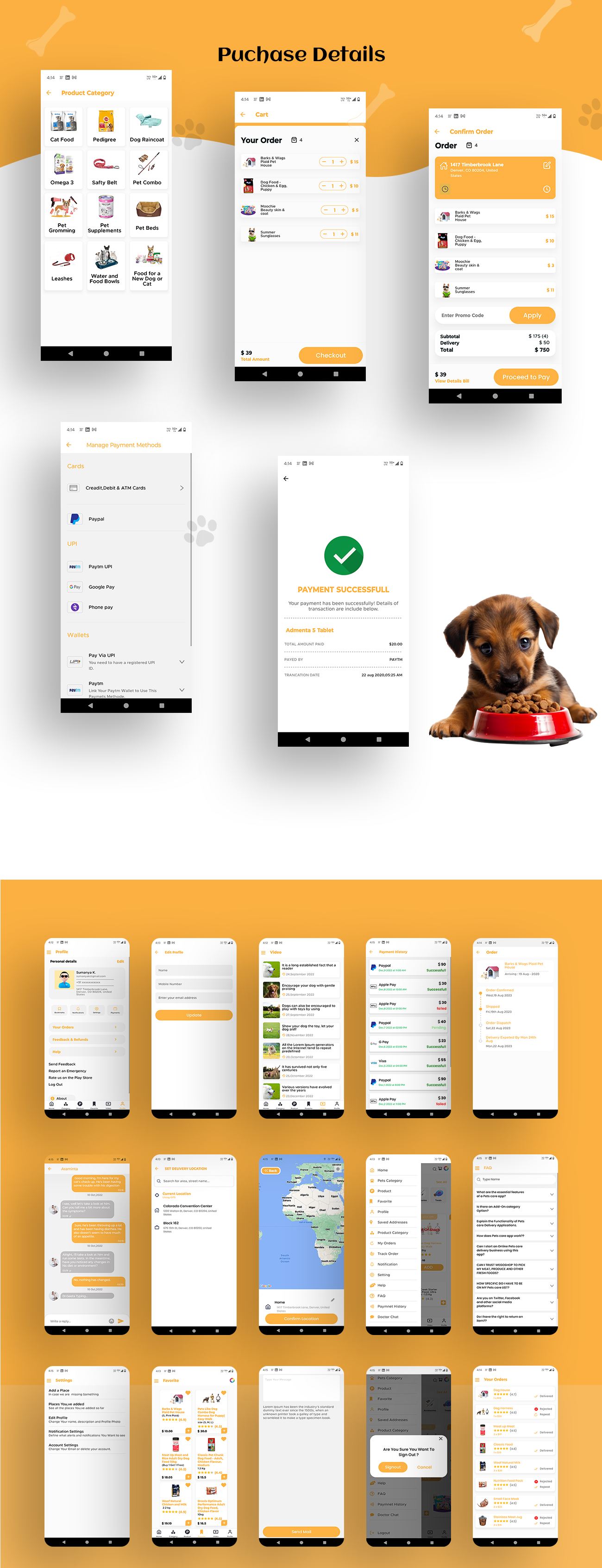 PetsCare  Flow Graphics